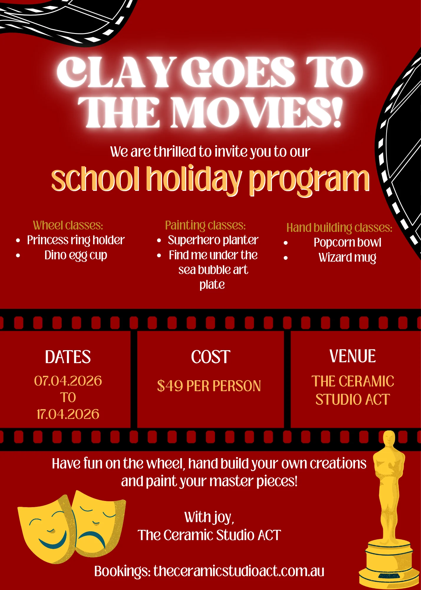 Clay goes to the movies