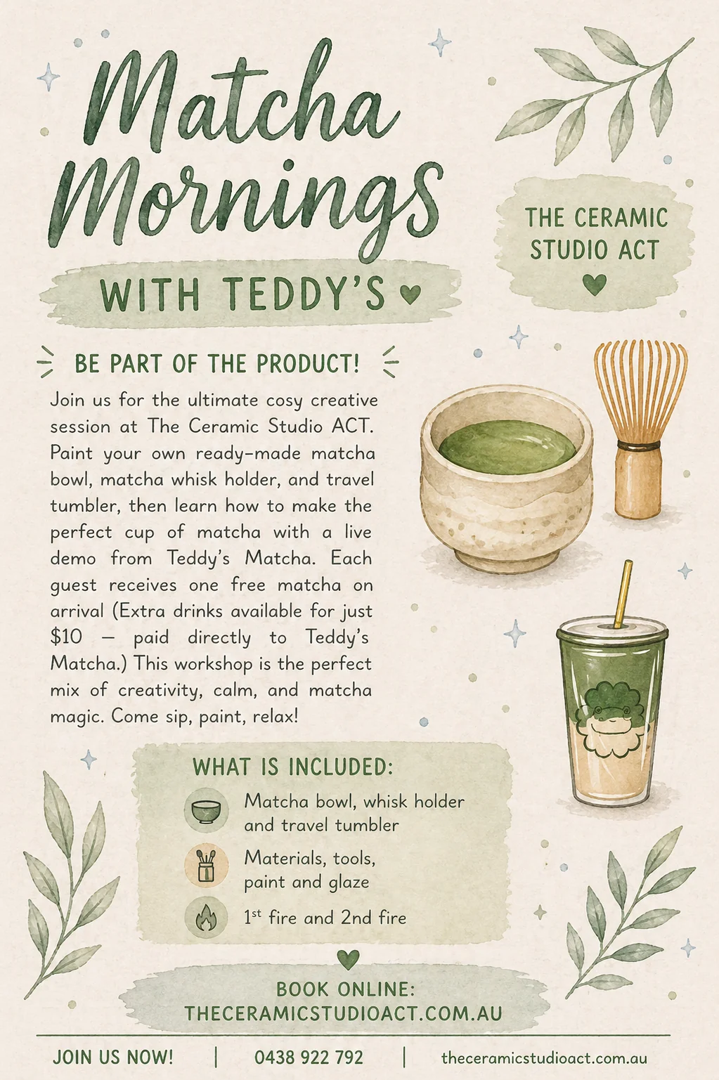 Matcha Mornings with Teddy's