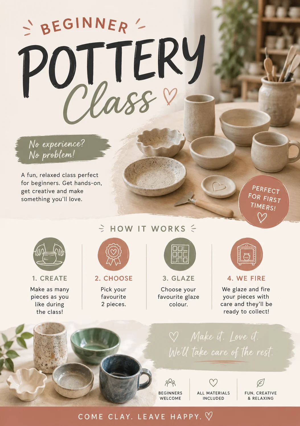 Beginner pottery